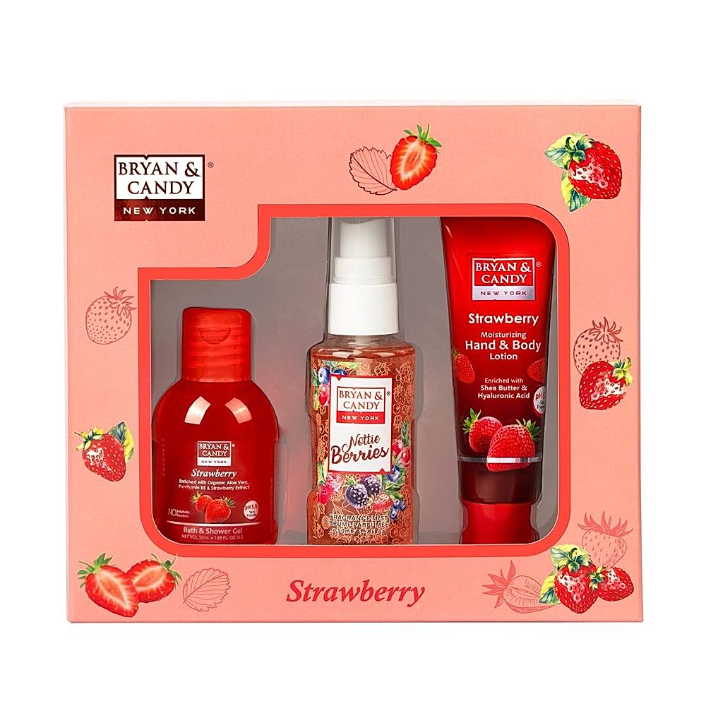 Bryan & Candy Strawberry Bath Kit Gift Set - 1 Unit