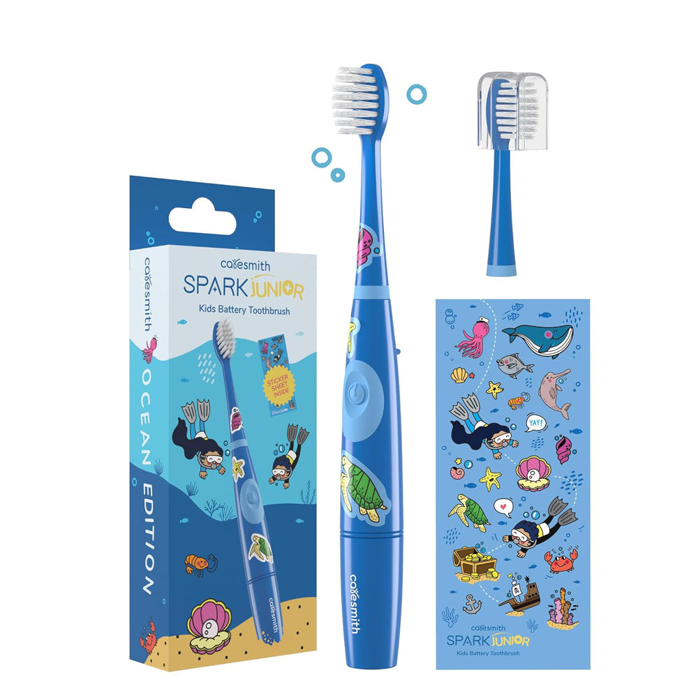 Caresmith Spark Junior Kids Battery Toothbrush (Blue) - 1 U