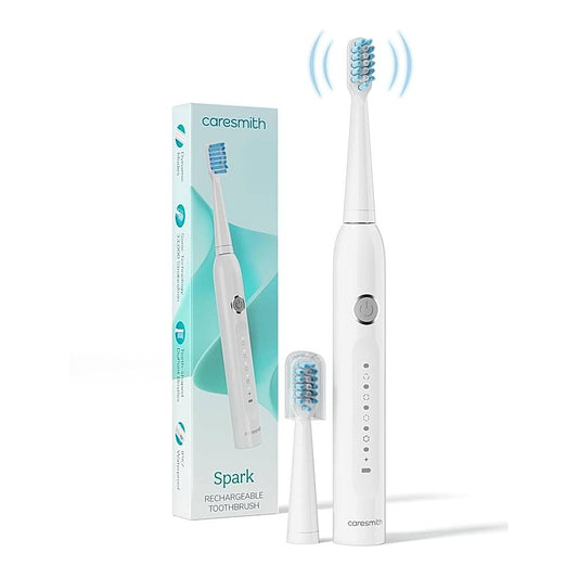 Caresmith Spark New Rechargeable Electric Toothbrush (White) - 1 U