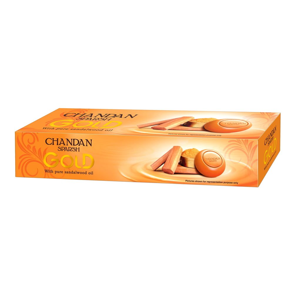 Chandan Sparsh Gold Soap - 150 g x 3 U