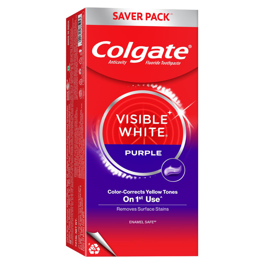 Colgate Visible White Purple Toothpaste - 240 g
