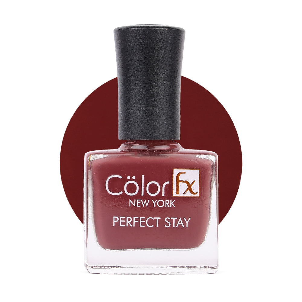 Colour Fx New York Perfect Stay 128 Nail Enamel - Brown - 9 ml