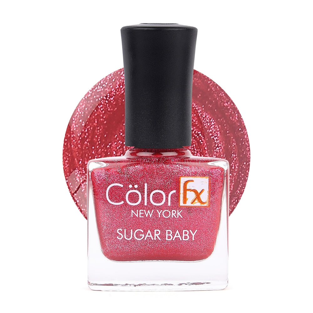 Colour Fx New York Sugar Crimson 113 Nail Enamel - Red - 9 ml