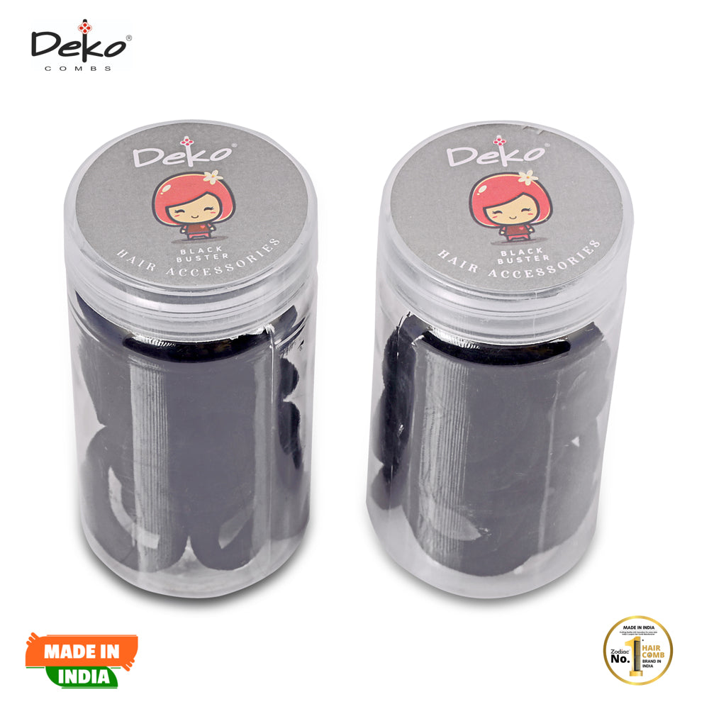 Deko 40P Rubber Band (Black) - Pack Of 40 - 1 U