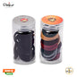 Deko 40P Rubber Band (Earthy Bliss & Black) - Pack Of 40 - 1 U