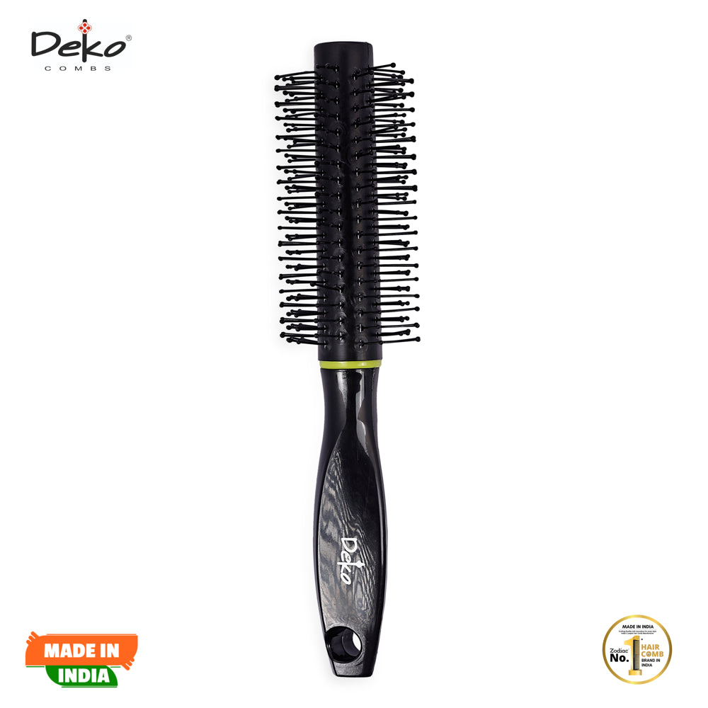 Deko No1 Round Hair Brush - Black - 1 U