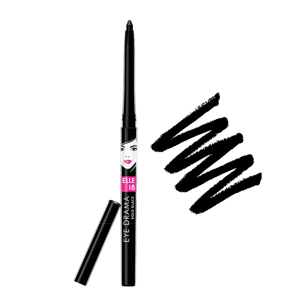 Elle 18 Eye Drama Kajal - Super Black - 0.35 g