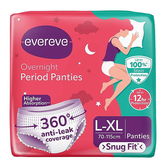 Evereve Overnight L - XL Period Panties - 5 U
