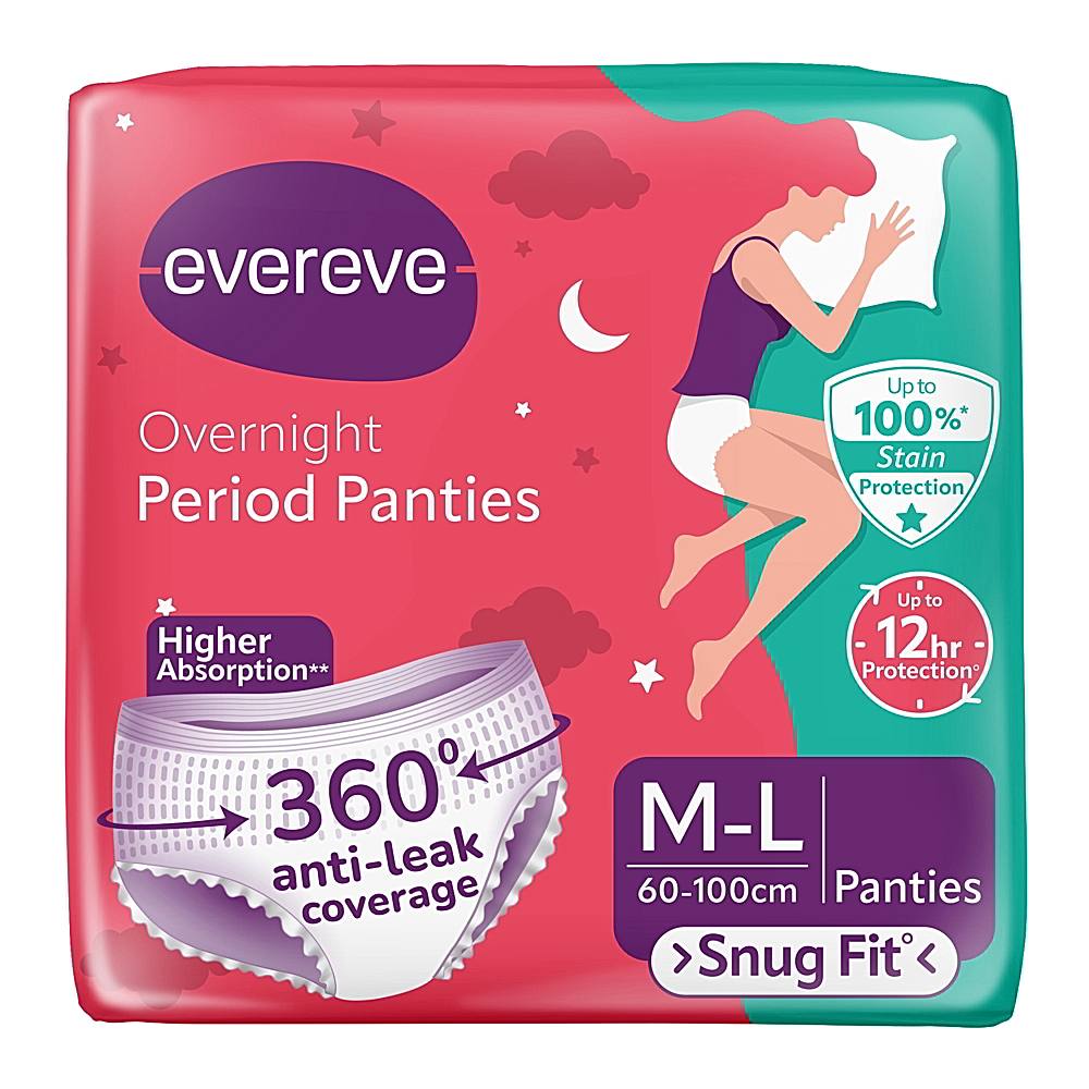 Evereve Overnight M - L Period Panties - 5 U