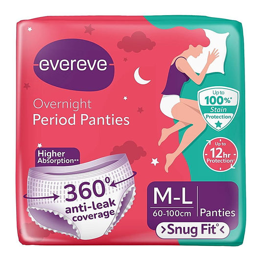 Evereve Overnight M - L Period Panties - 5 U