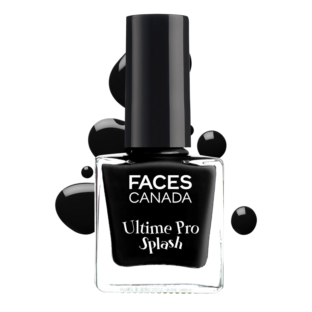 Faces Canada Splash Nail Enamel - Black Beauty 15