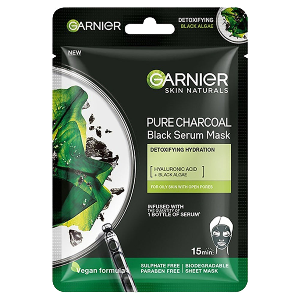 Garnier Black Serum Face Mask Pure Charcoal - 1 U