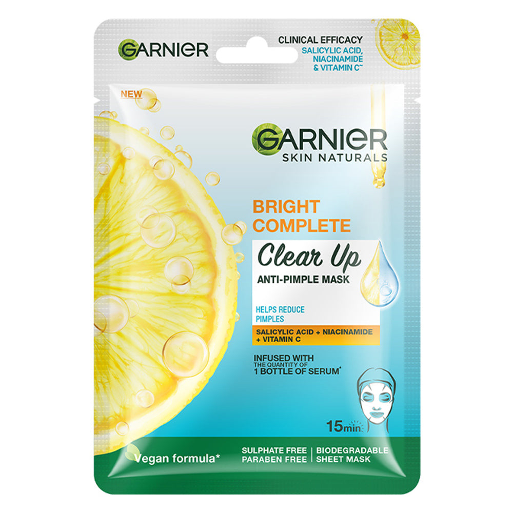 Garnier Bright Complete Clear Up Anti Pimple Mask - 23 g