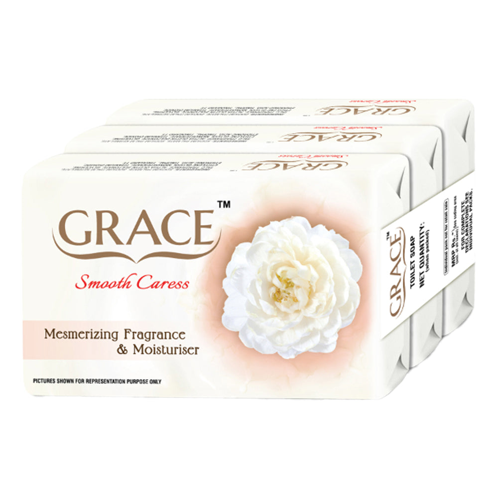 Grace Beauty Soap With Jasmine Oil & Moisturiser - 150 g x 3 U