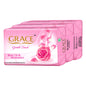 Grace Gentle Touch Beauty Soap Rose Oil & Moisturiser - 150 g x 3 U