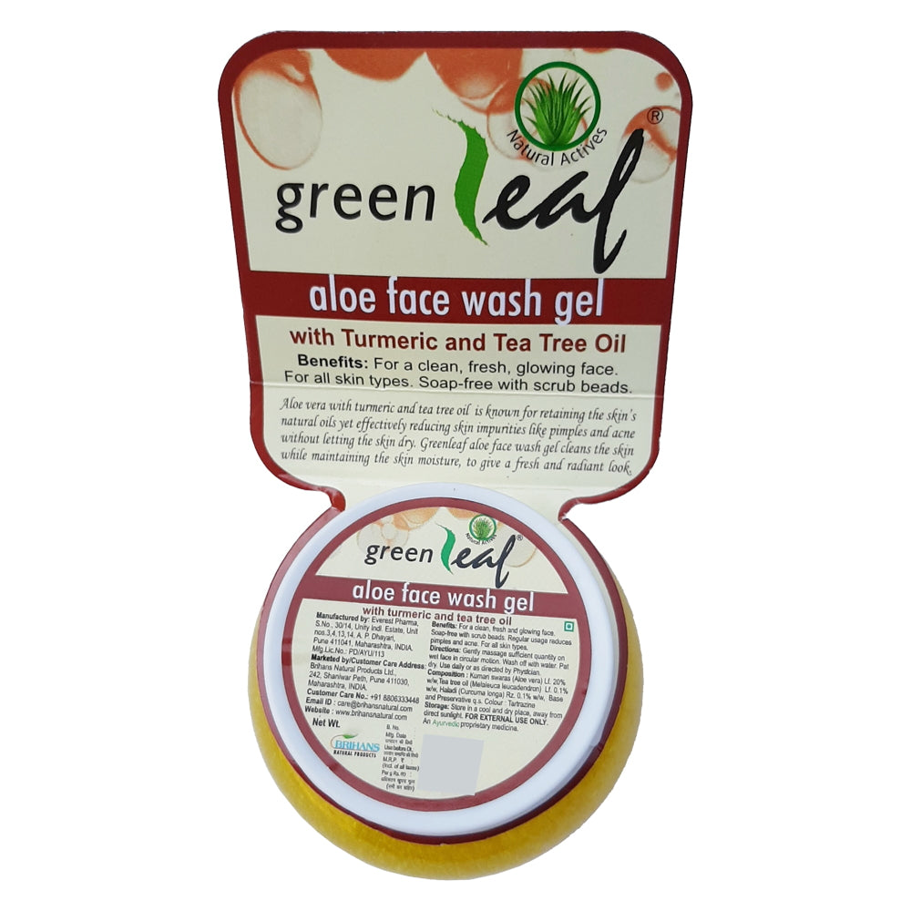 Green Leaf Aloe Face Wash Gel - 120 g
