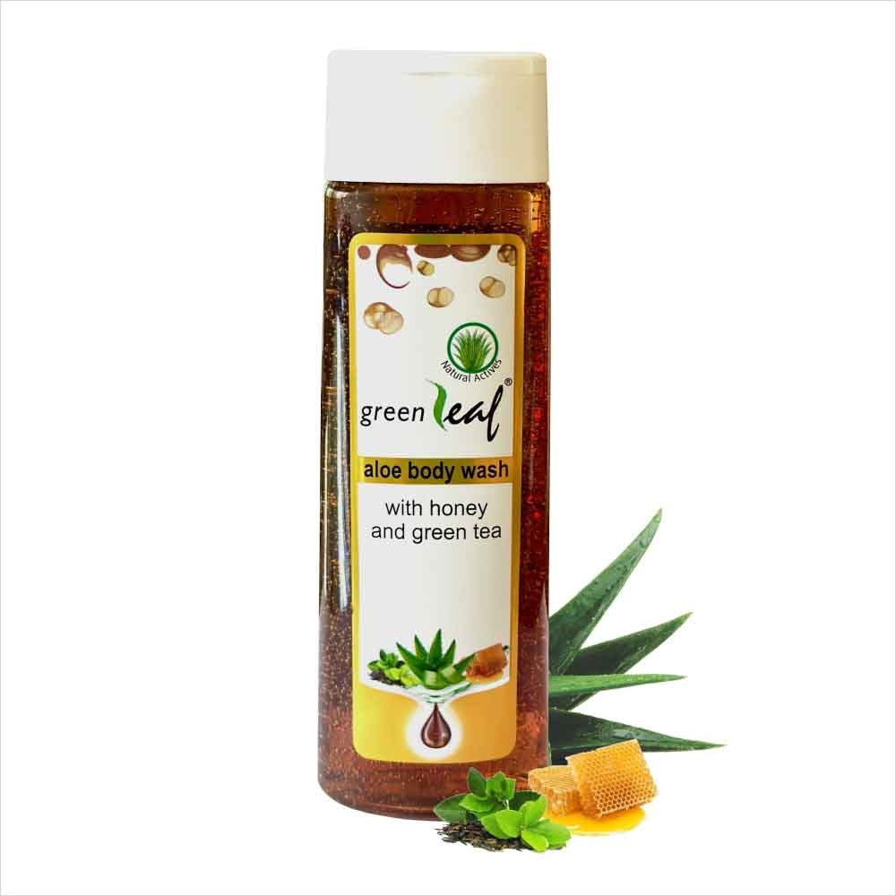 Greenleaf Aloe Body Wash With Honey & Green Tea - 220 ml