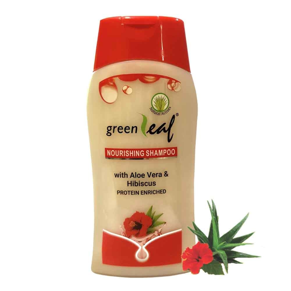 Greenleaf Nourishing Shampoo With Aloe Vera & Hibiscus - 220 ml