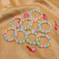 JB Home Navratri Glass Beads Bracelets - Pack Of 9 - 1 Unit