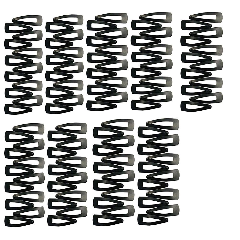 JB Home Premium Tic Tac Hair Clips Black For Girls - Pack Of 9 - 1 Unit