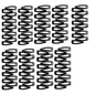 JB Home Premium Tic Tac Hair Clips Black For Girls - Pack Of 9 - 1 Unit