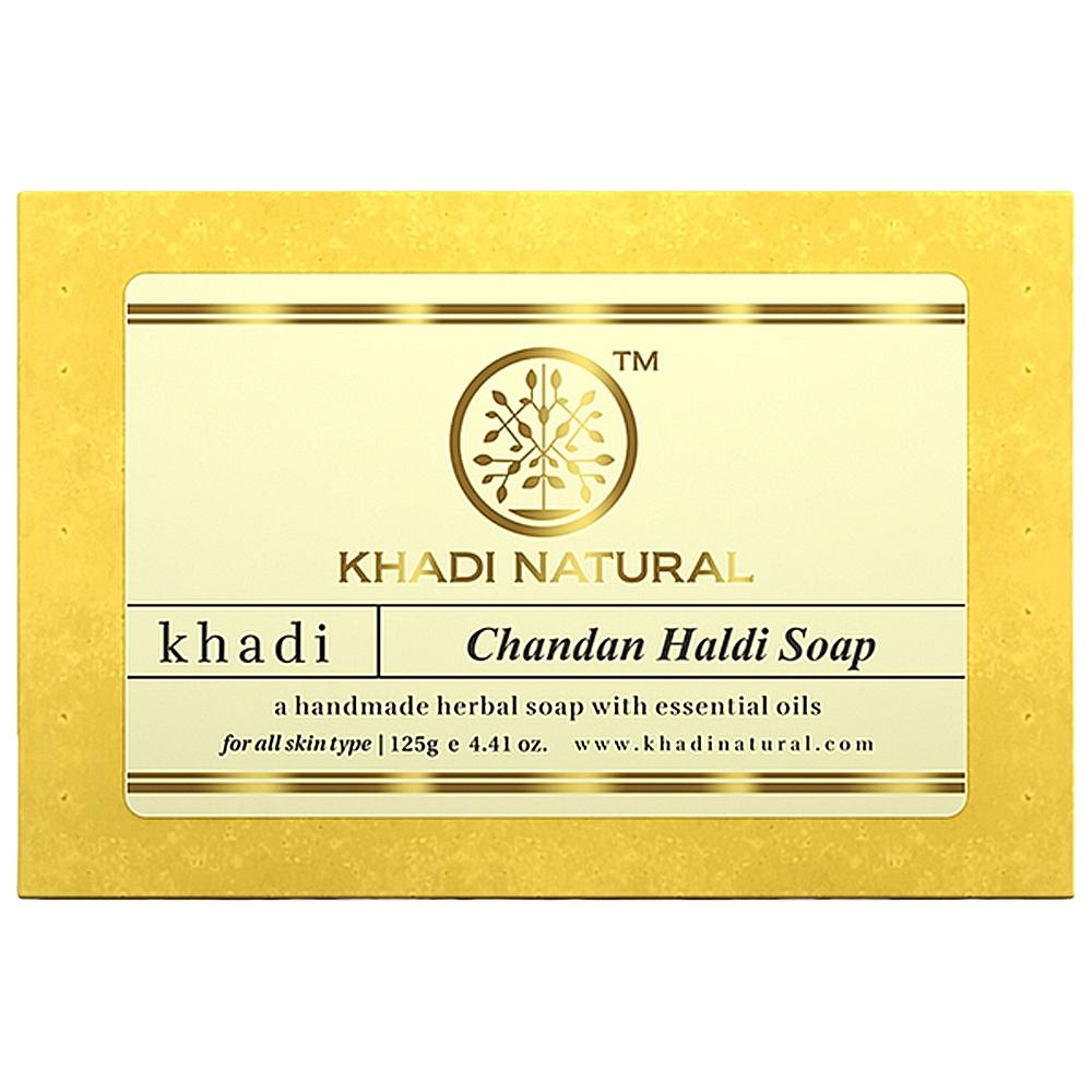 Khadi Natural Chandan Haldi Soap - 125 g
