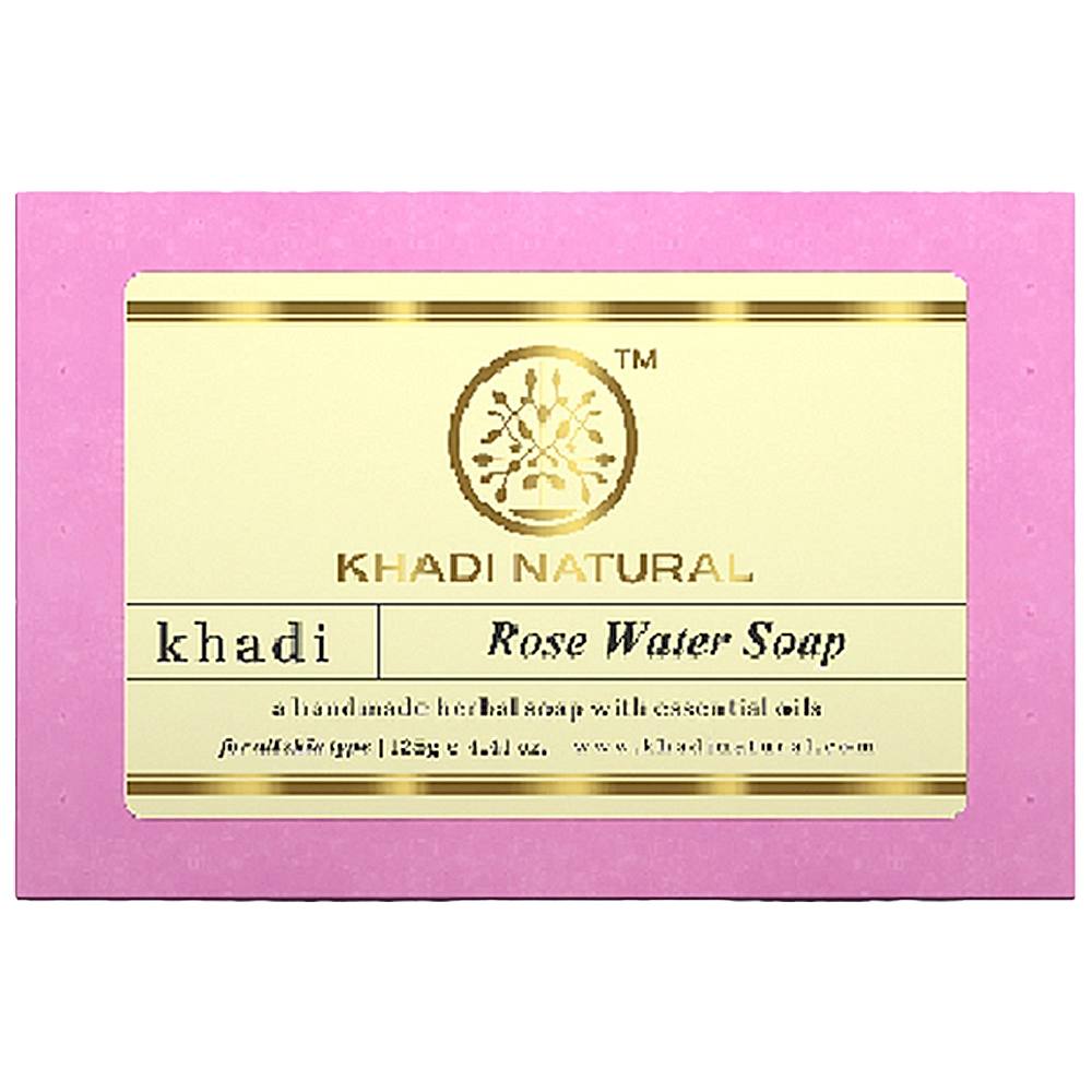 Khadi Natural Rosewater Soap - 125 g
