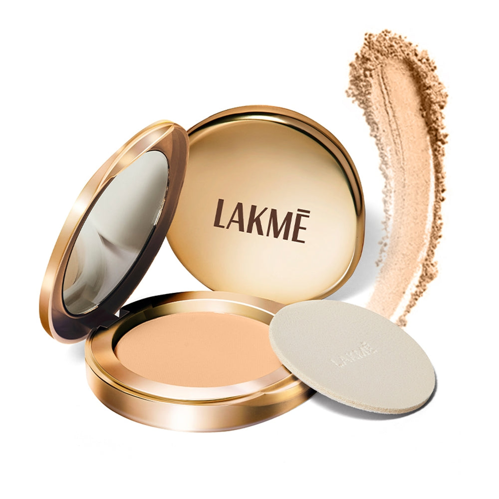 Lakme 9to5 Matte Complexion Compact - Almond - Melon