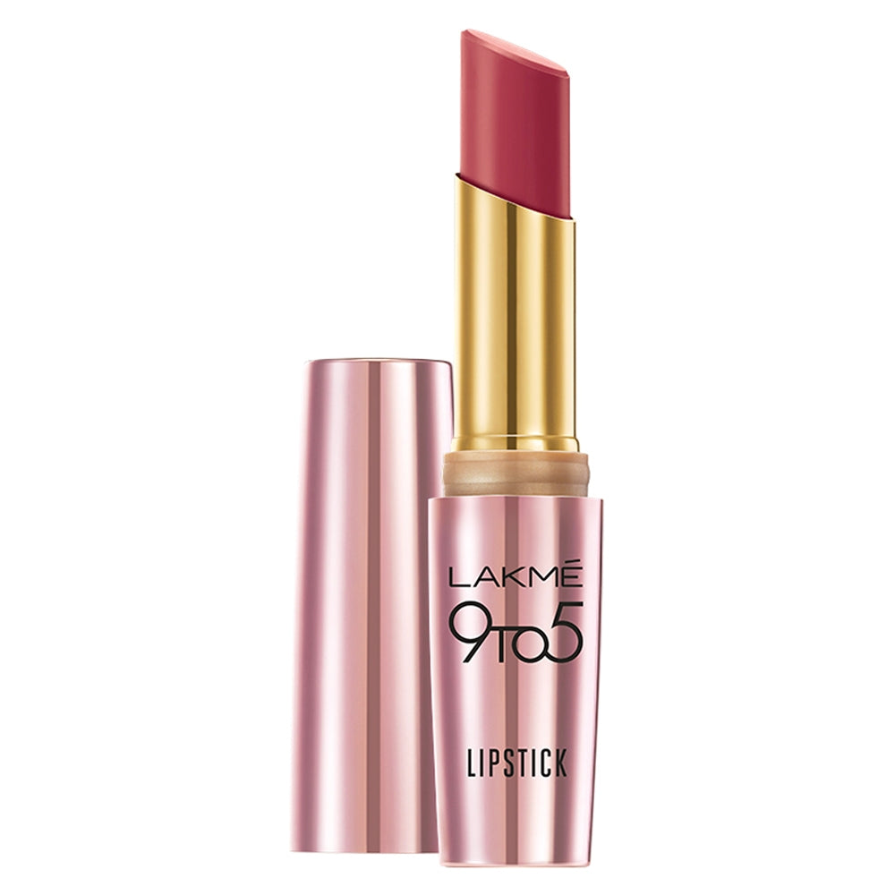 Lakme 9to5 Primer + Matte Lipstick - Brick Blush - Rosy Sunday