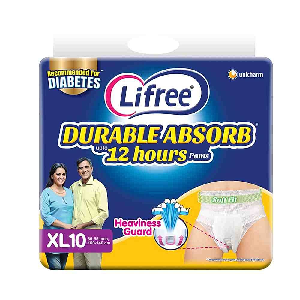 Lifree Extra Absorb Adult Diaper Pants XL - 10 U