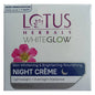 Lotus Herbals Whiteglow Night Cream - 60 g