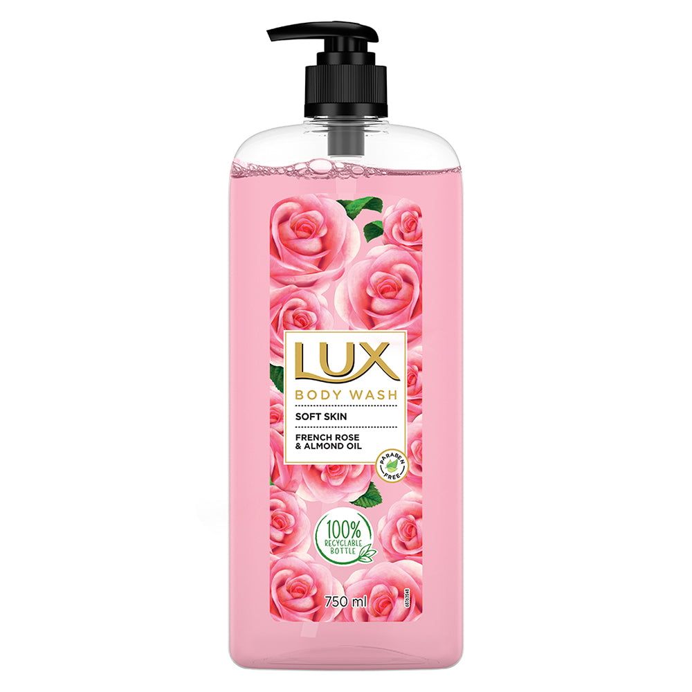 Lux Body Wash French Rose & Almond Oil - 750 ml