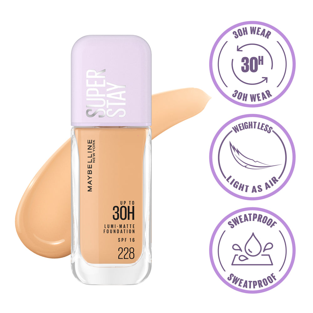 Maybelline New York Super Stay Lumi Matte Liquid Foundation 228 SPF 16 - 35 ml