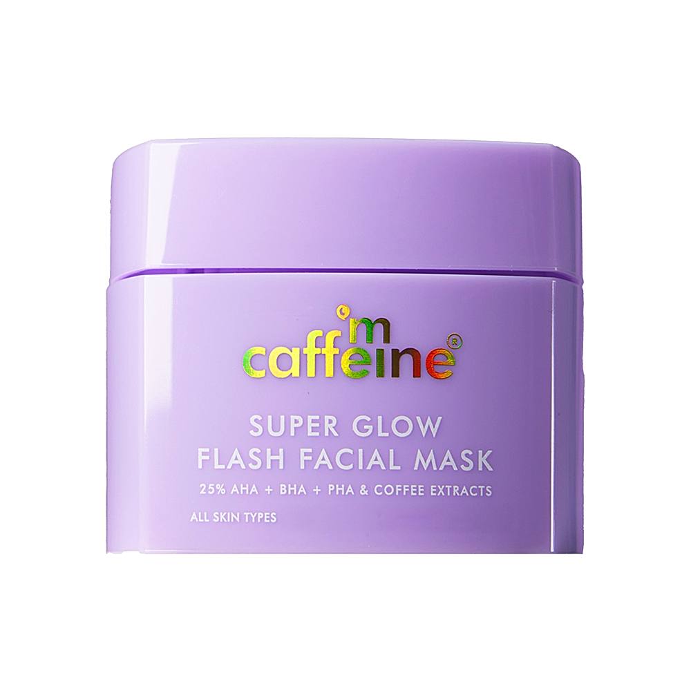 mCaffeine Super Glow Flash Facial Mask - 50 g