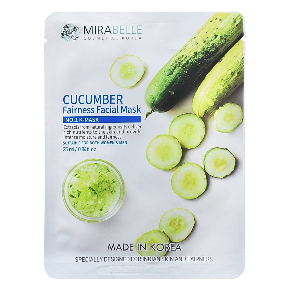 Mirabelle Cucumber Fairness Facial No.1 K-Mask - 25 ml