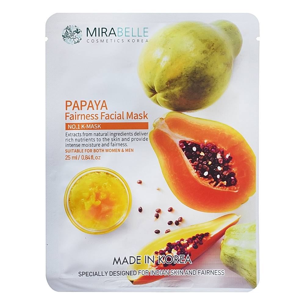 Mirabelle Papaya Fairness Facial No.1 K-Mask - 25 ml