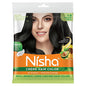 Nisha Creme Hair Colour - Natural Black 1.0 (20 g + 20 ml)