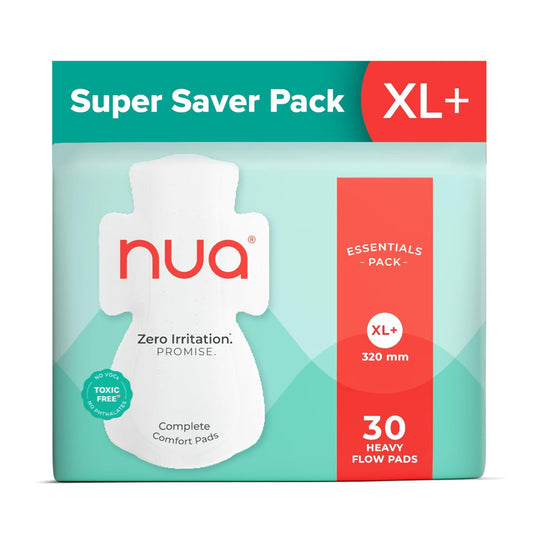 Nua Ultra-Safe Sanitary Pads XL+ - 30 U