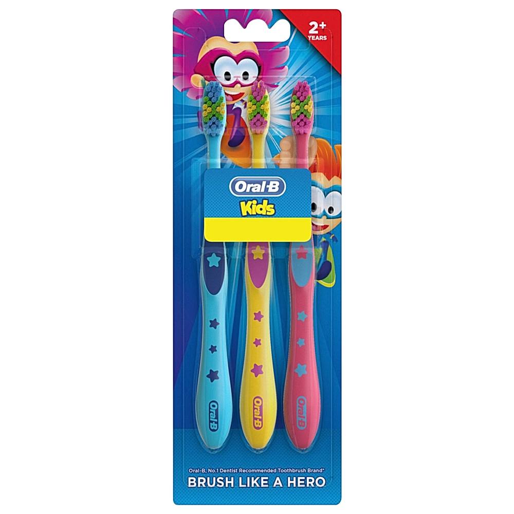 Oral-B Kids 2+ Years Toothbrush - 3 U