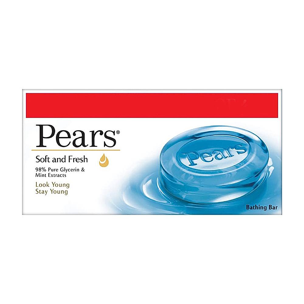 Pears Soft & Fresh Bathing Bar - 125 g x 4 U