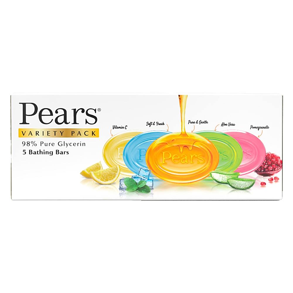 Pears Variety Pack 5 Bathing Bars - 625 g