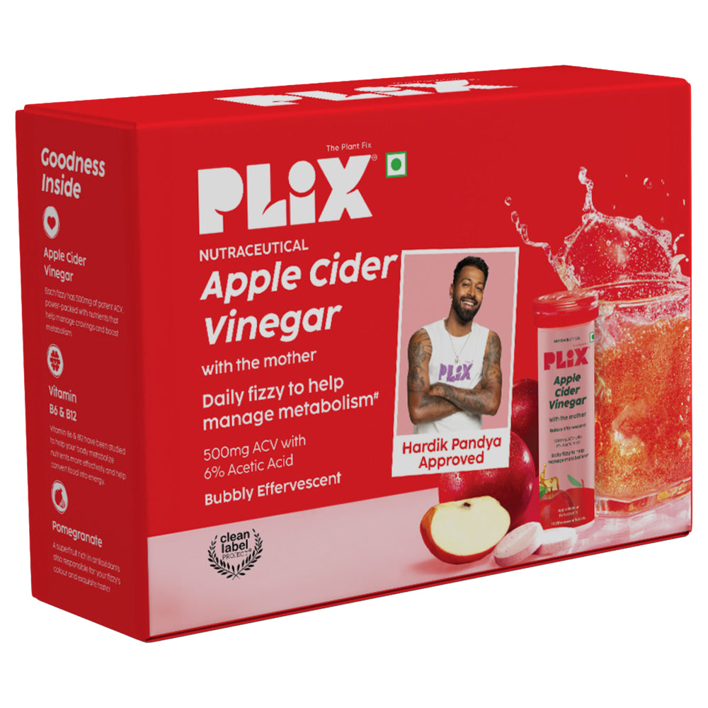 Plix Apple Cider Vinegar - 10 Tablets x 4 U - 1 U
