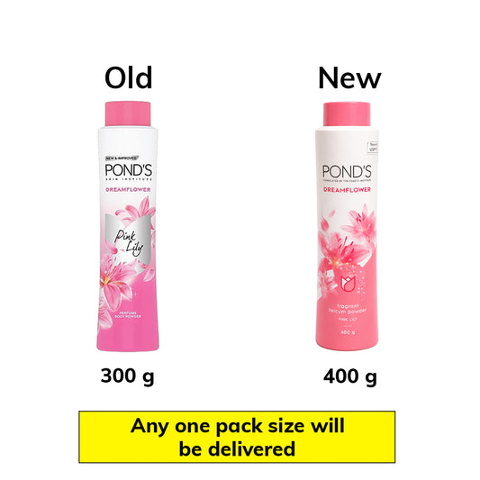 Pond's Dreamflower Fragrant Talcum Powder - Pink Lily - 300 g
