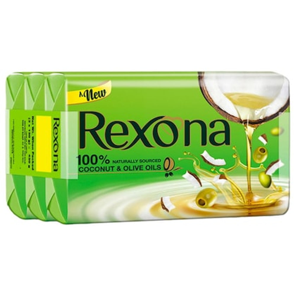 Rexona Coconut & Olive Oils Soap - 150 g x 3 U