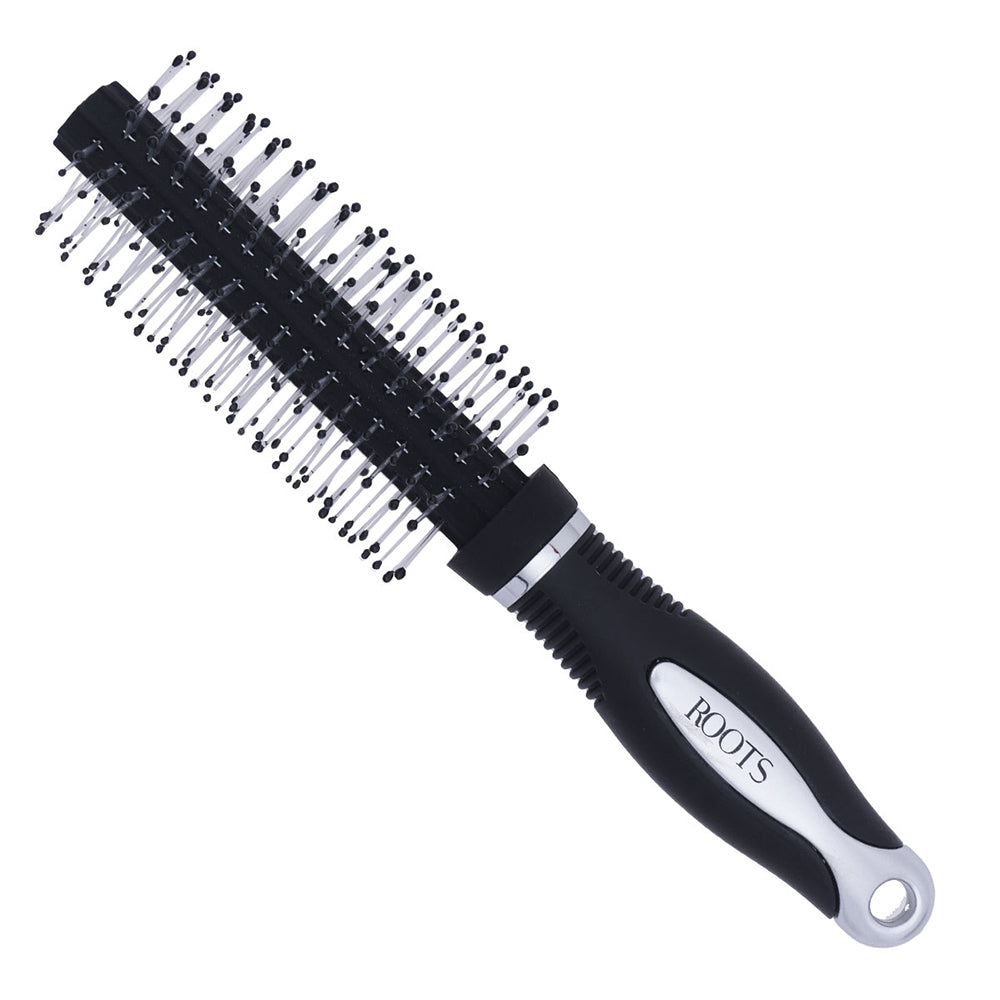 Roots Hair Brush (9511) Small - Black & Silver - 1 U
