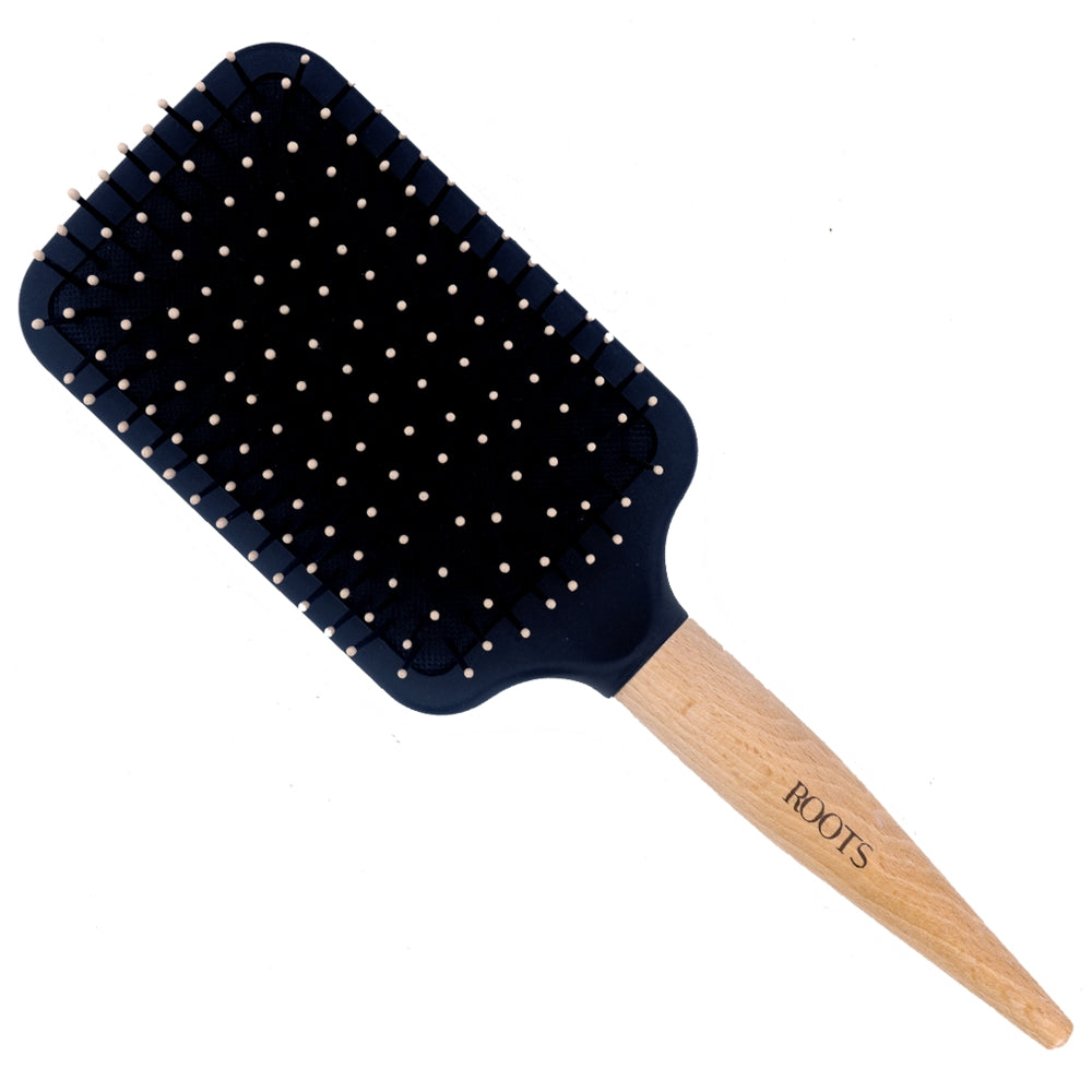 Roots Hair Brush (BWR88) Paddle - Brown - 1 U