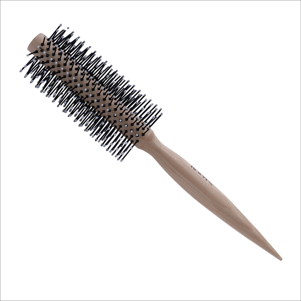 Roots Hair Brush (TG11:W) Round - Brown - 1 U