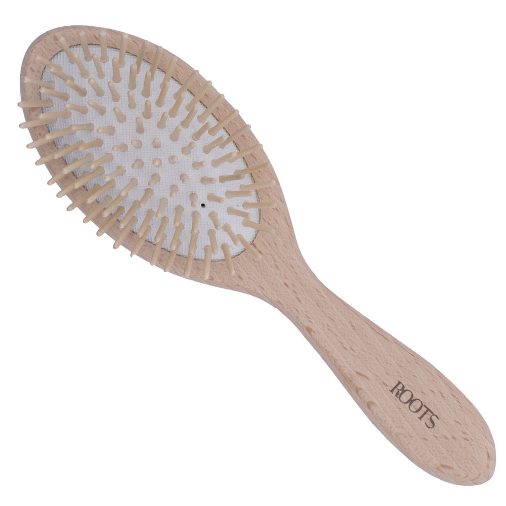 Roots Wooden Hair Brush (WPO-BW) Oval-Wood - 1 U