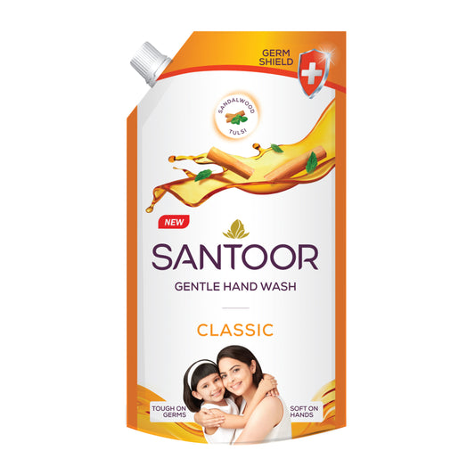 Santoor Gentle Handwash Pouch - Classic - 650 ml