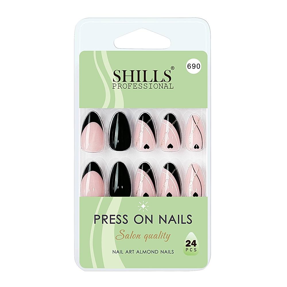 Shills Professional Press On Nail Art Almond Nails - 24 U
